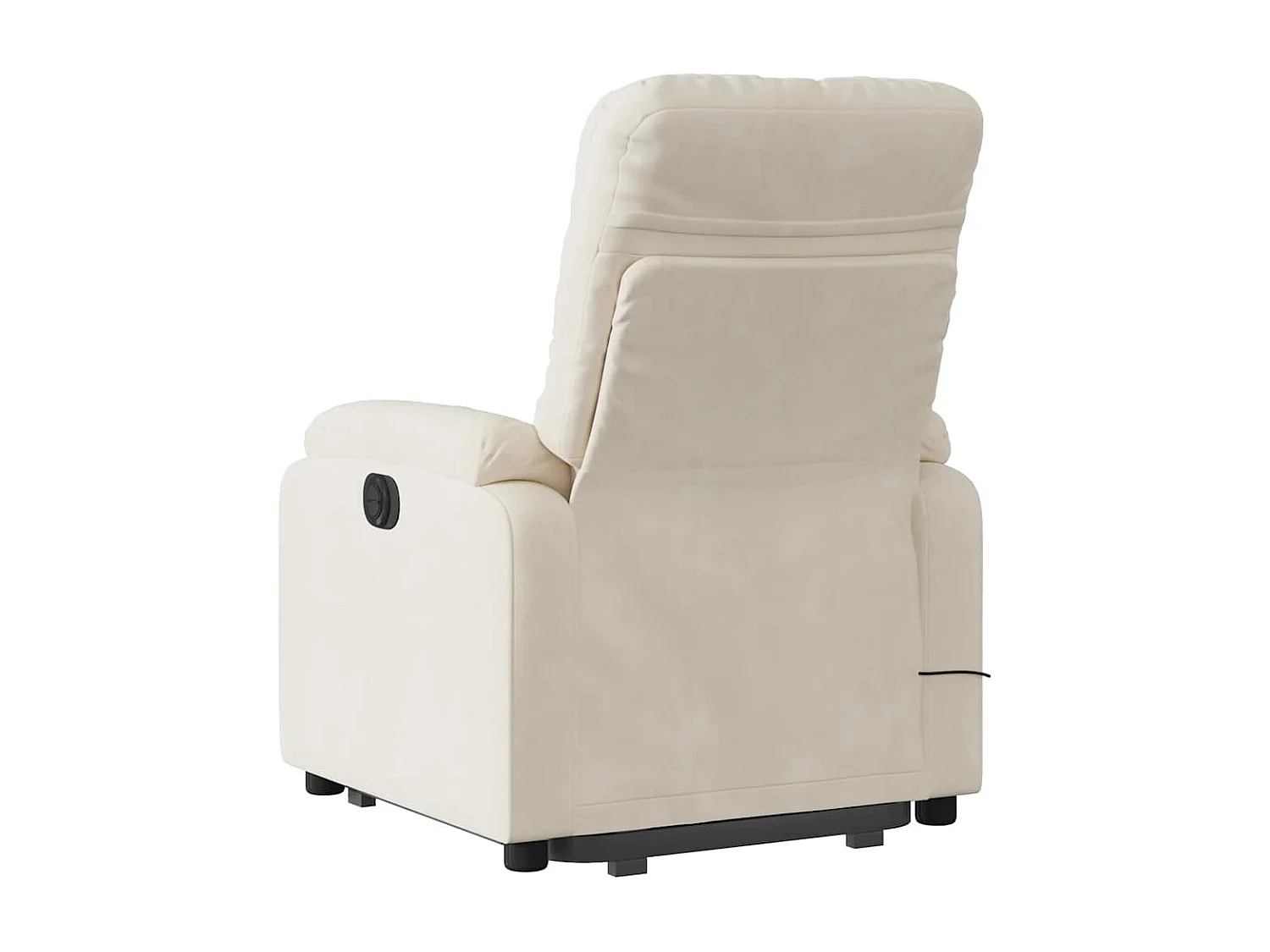 Sillón masaje eléctrico reclinable elevable tela beige