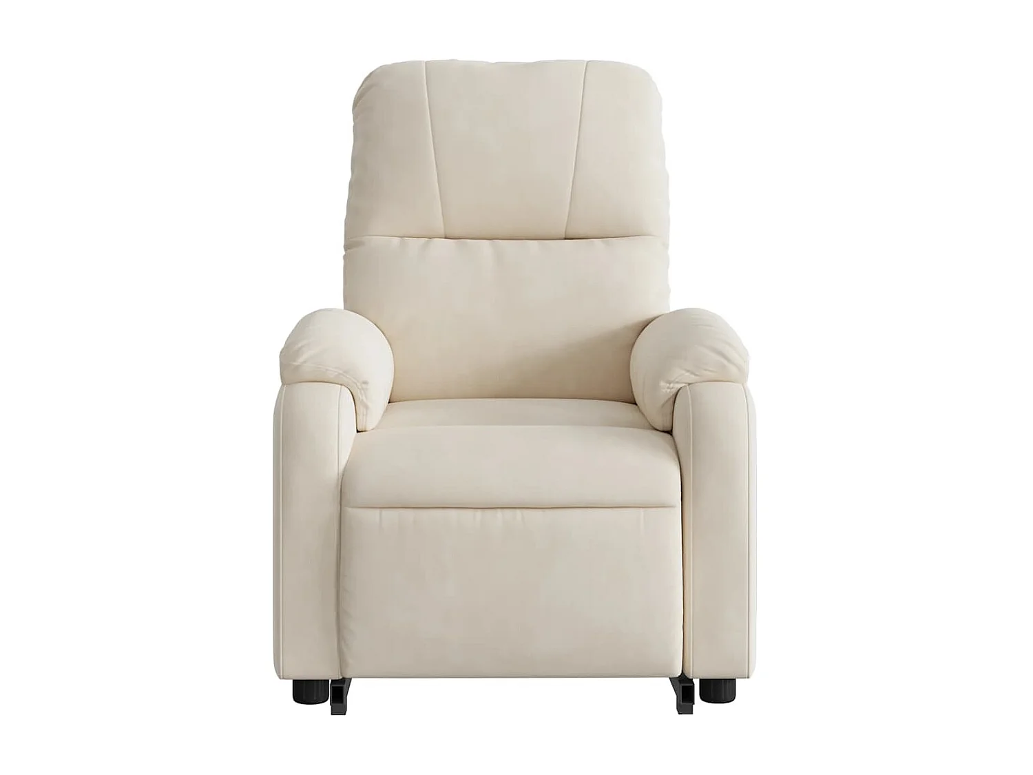 Sillón masaje eléctrico reclinable elevable tela beige
