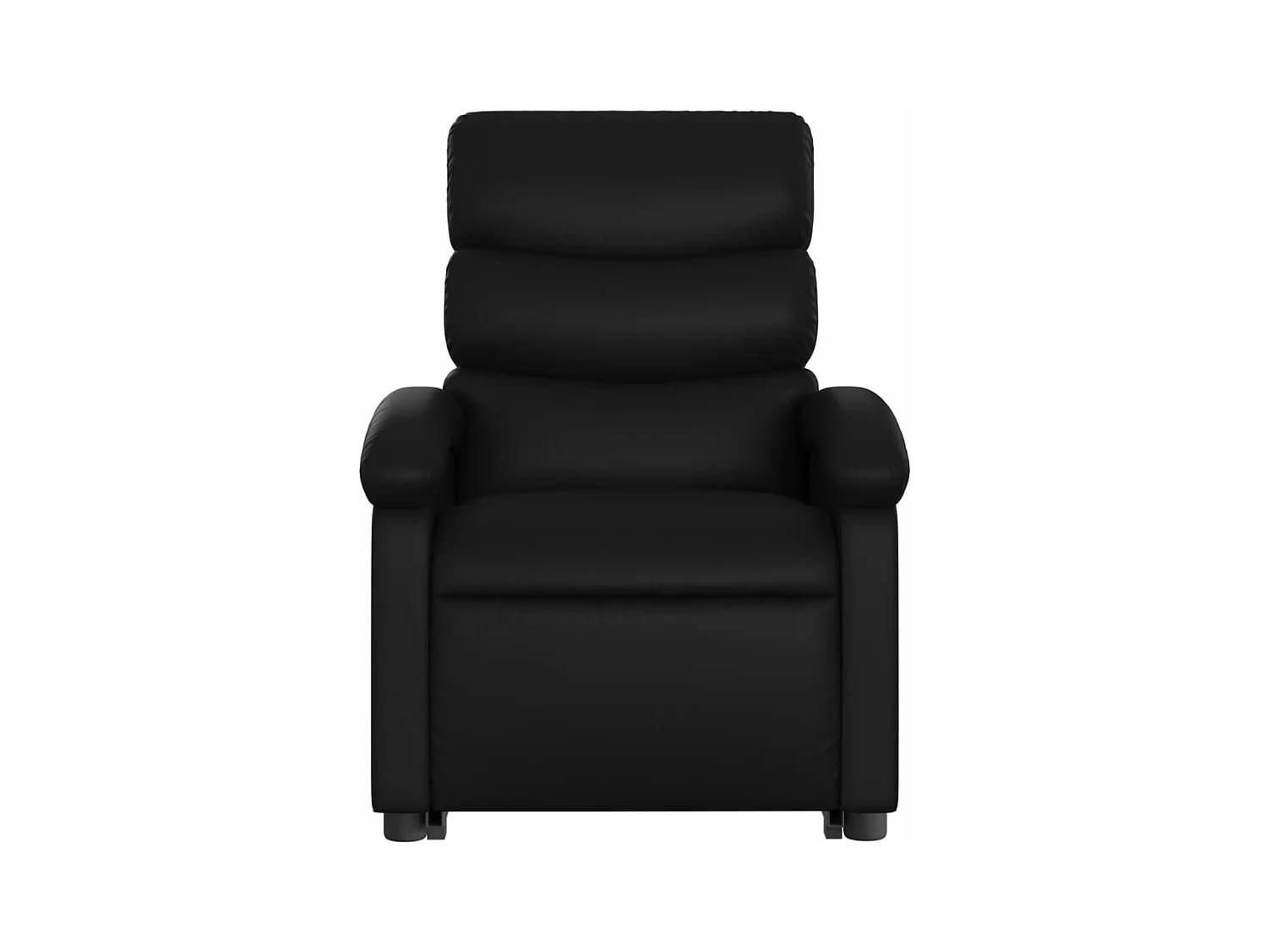 Fauteuil inclinable massant Noir Similicuir