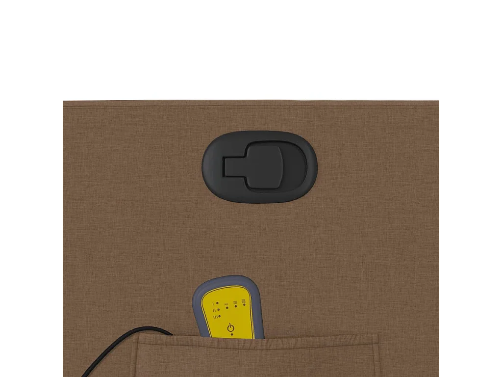 Massagestoel verstelbaar stof bruin