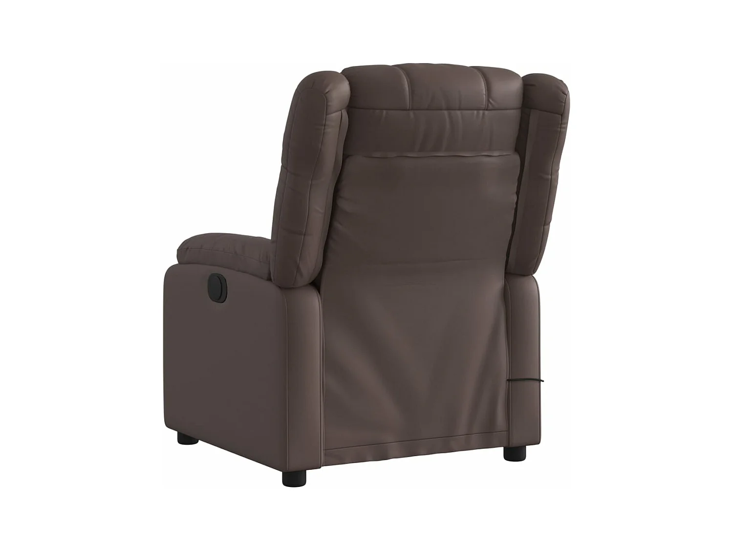 Fauteuil massant inclinable Marron Similicuir