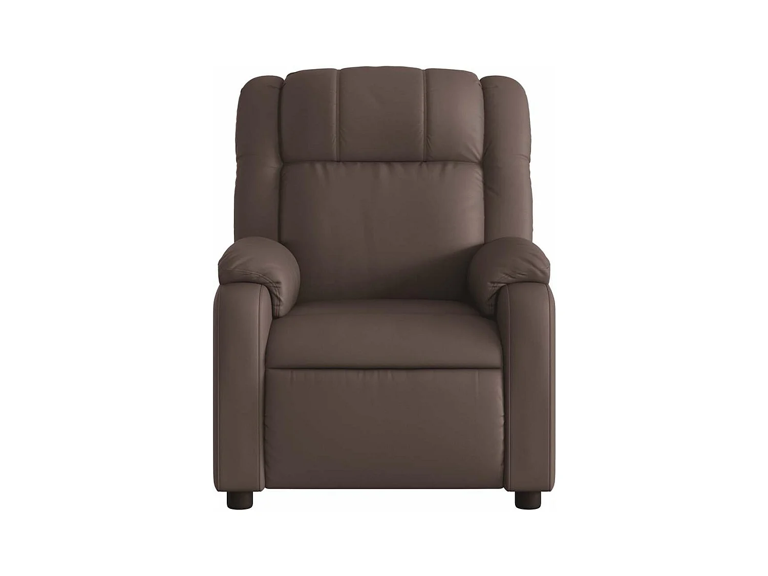Fauteuil massant inclinable Marron Similicuir