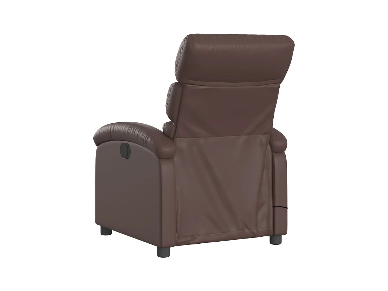 Fauteuil massant inclinable Marron Similicuir