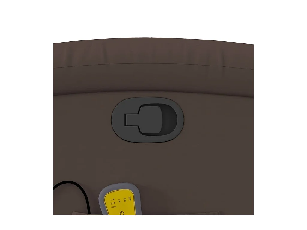 Fauteuil massant inclinable Marron Similicuir