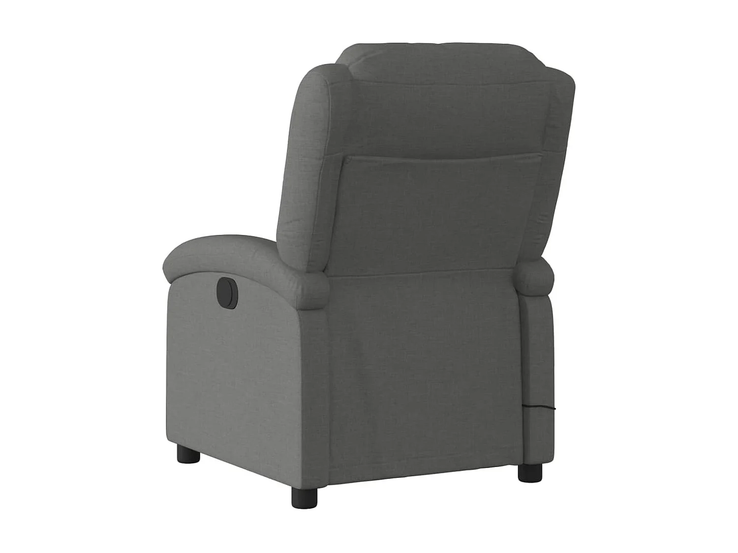 Fauteuil massant inclinable Gris foncé Tissu