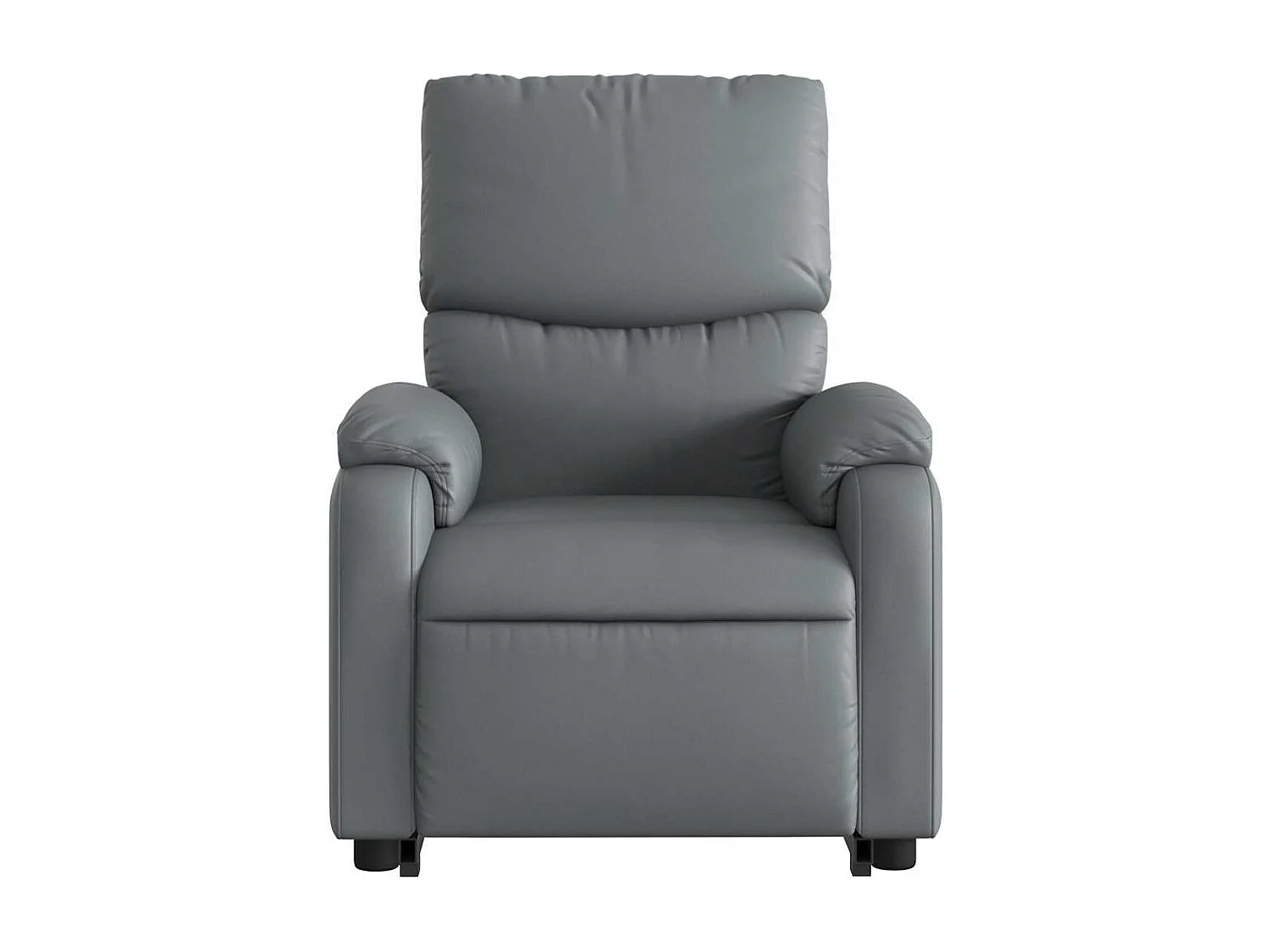 Fauteuil inclinable massant Gris Similicuir