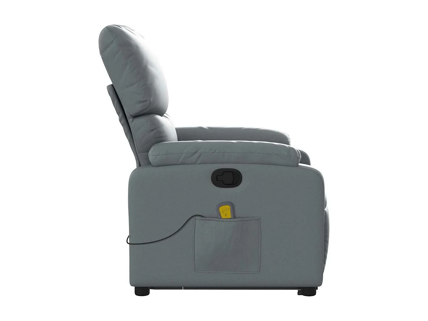Fauteuil inclinable massant Gris Similicuir