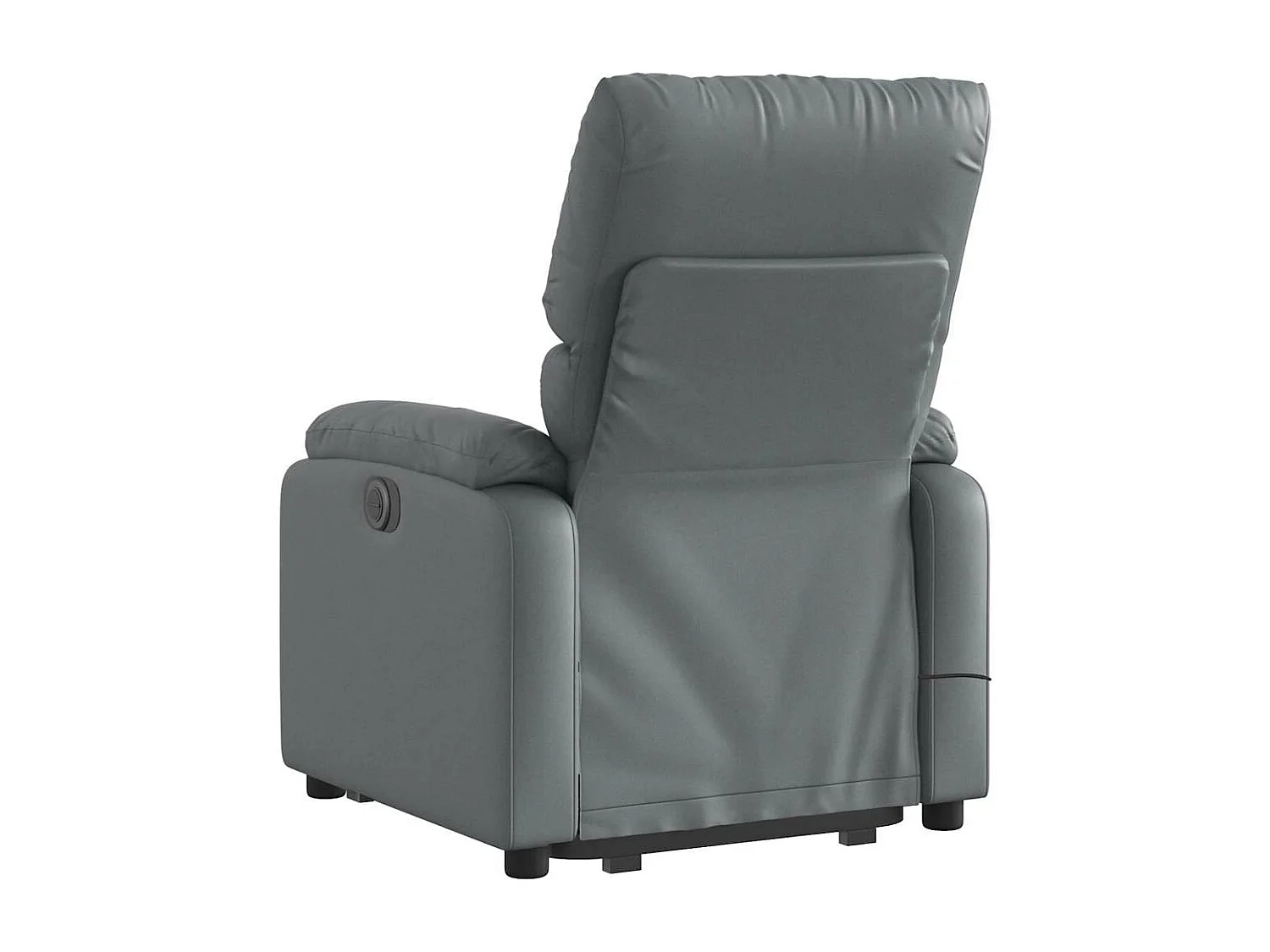 Fauteuil inclinable massant Gris Similicuir