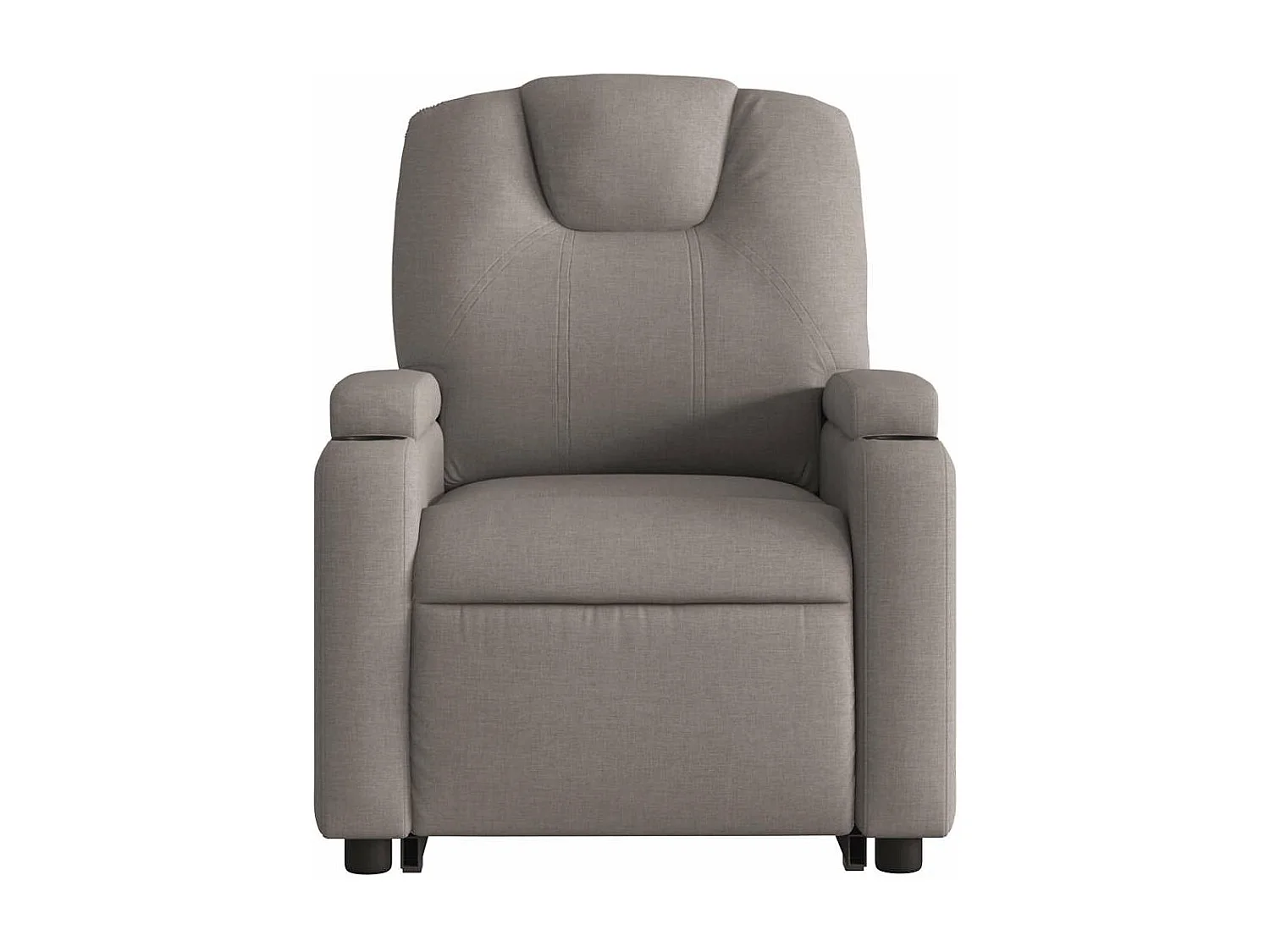 Fauteuil inclinable massant électrique Taupe Tissu
