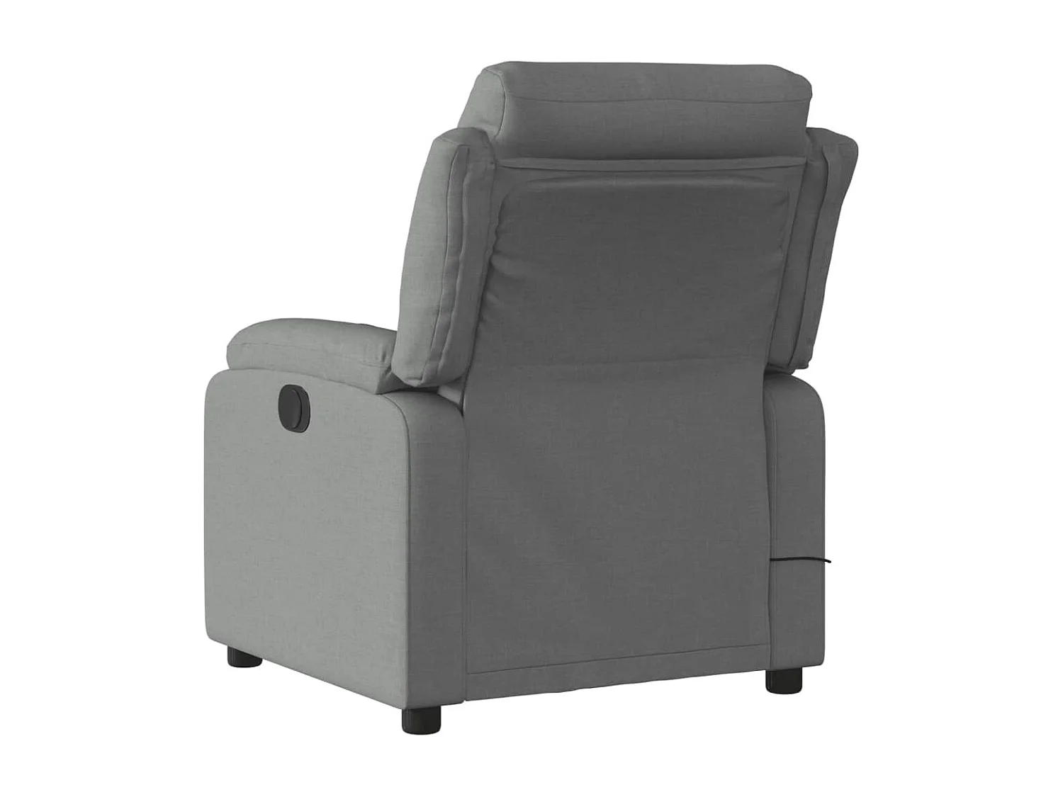 Fauteuil inclinable massant électrique gris foncé tissu