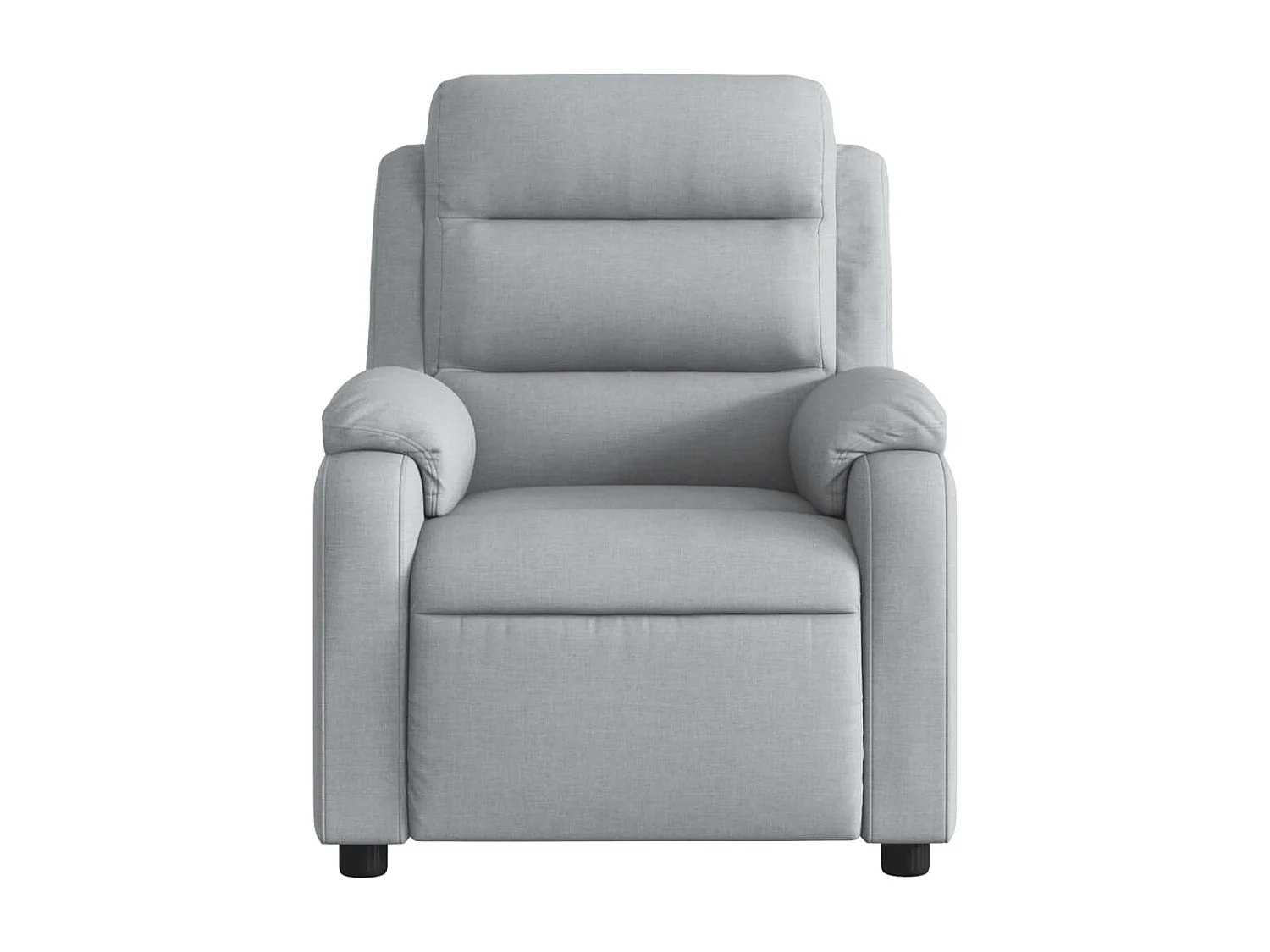 Fauteuil massant inclinable Gris clair Tissu