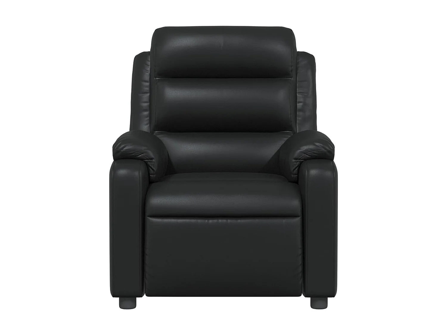 Fauteuil massant inclinable Noir Similicuir