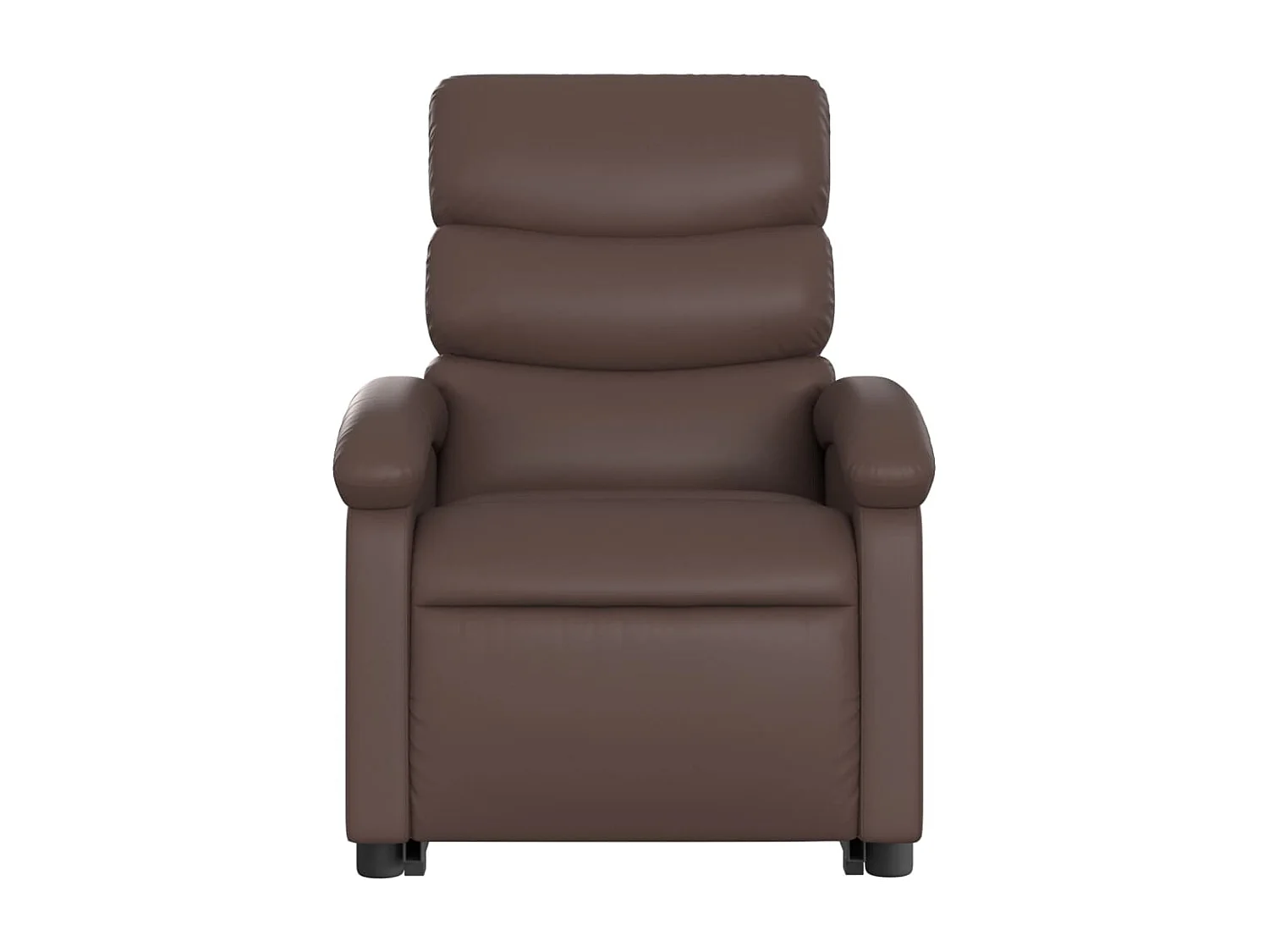 Fauteuil inclinable massant électrique marron similicuir