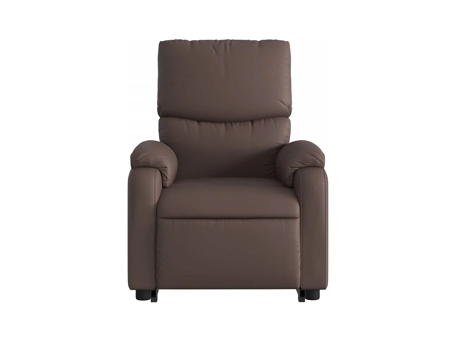 Fauteuil inclinable massant Marron Similicuir