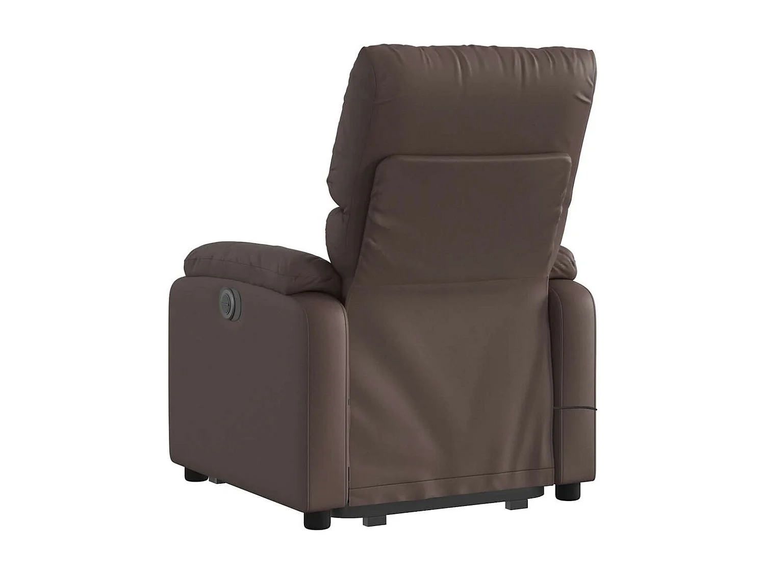 Fauteuil inclinable massant Marron Similicuir