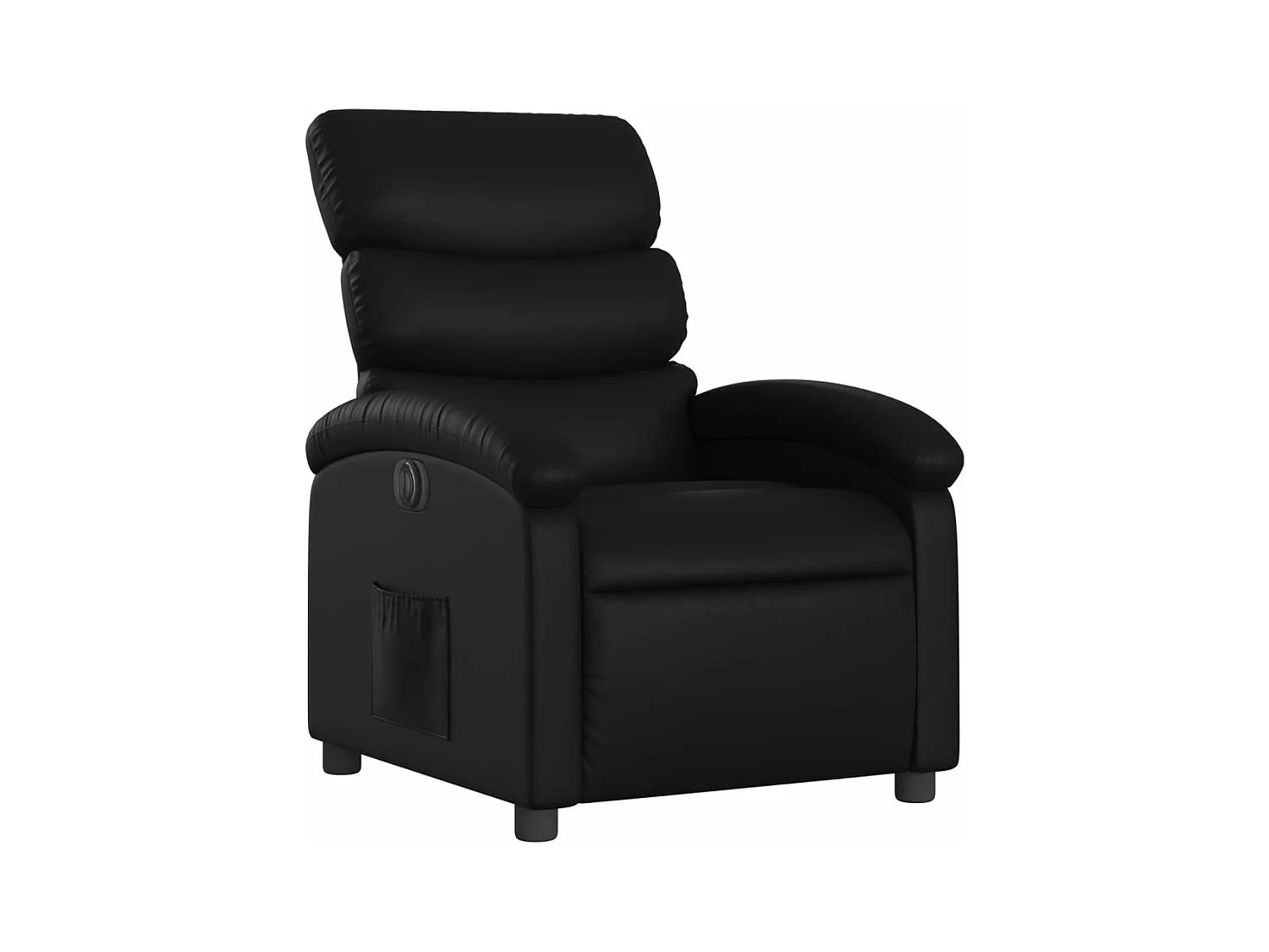 Fauteuil inclinable électrique Noir Similicuir