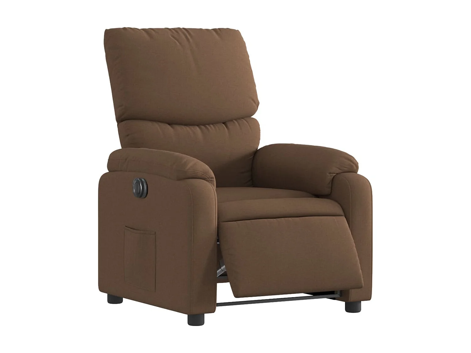 Fauteuil inclinable électrique Marron Tissu