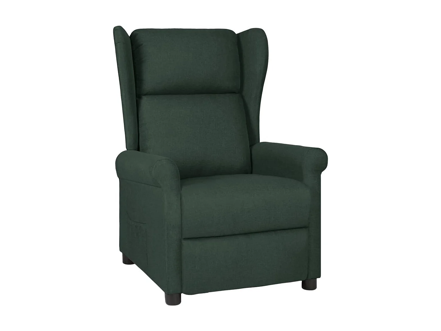 Fauteuil inclinable Vert foncé Tissu