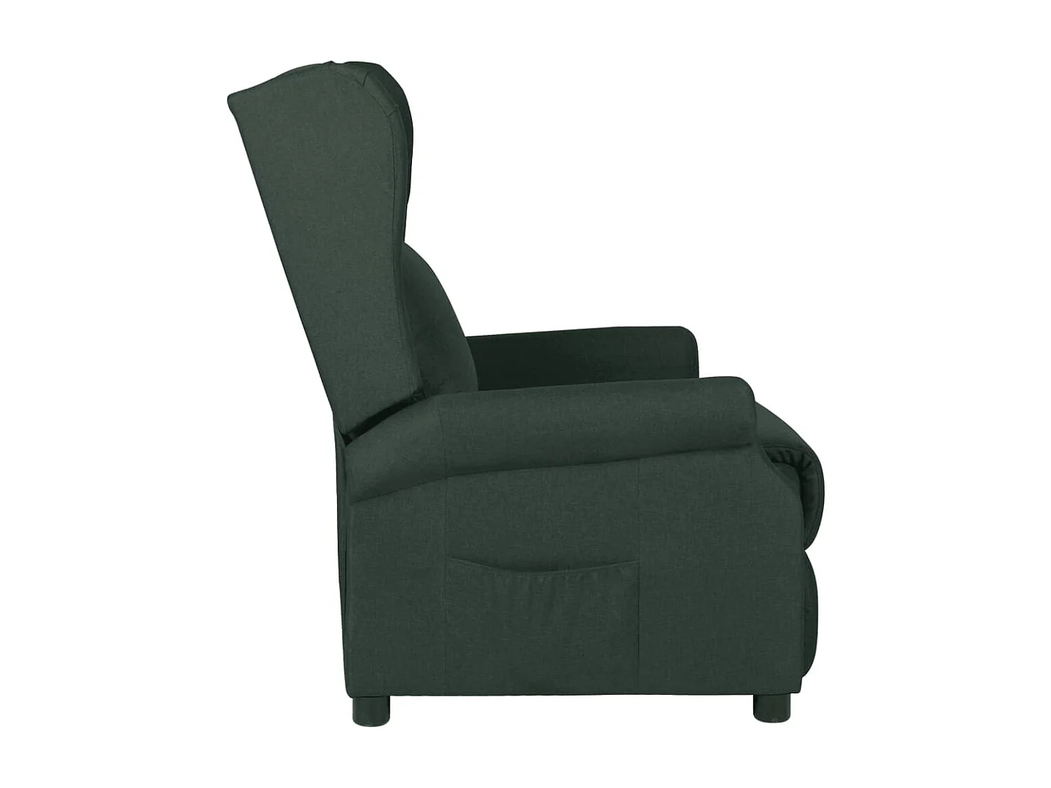 Fauteuil inclinable Vert foncé Tissu