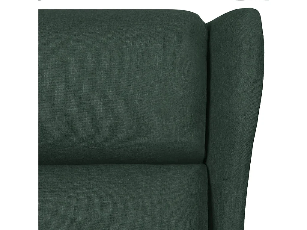Fauteuil inclinable Vert foncé Tissu