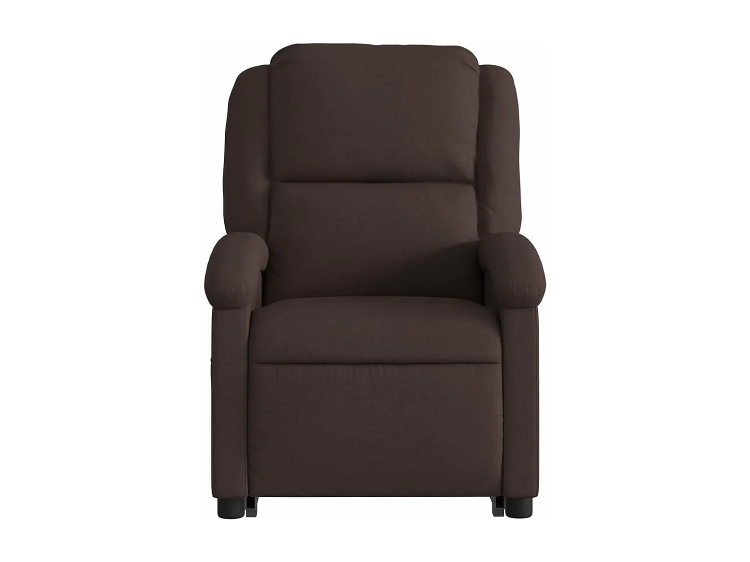 Fauteuil inclinable électrique marron foncé tissu