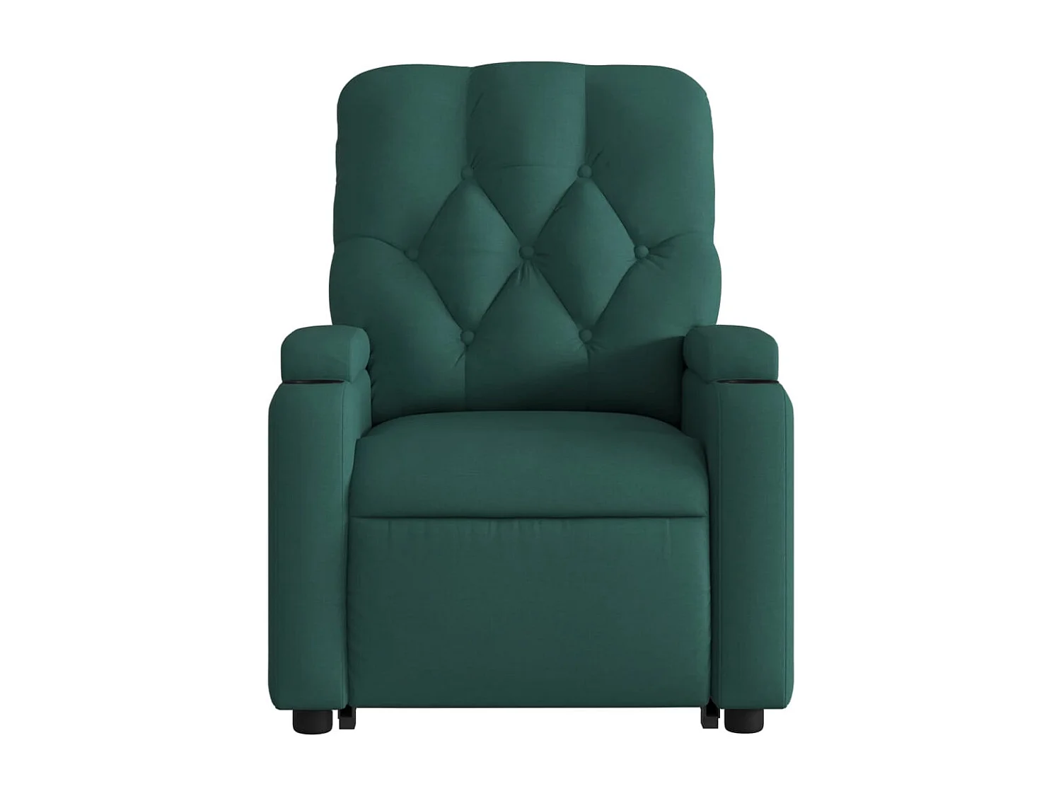 Fauteuil inclinable électrique vert foncé tissu