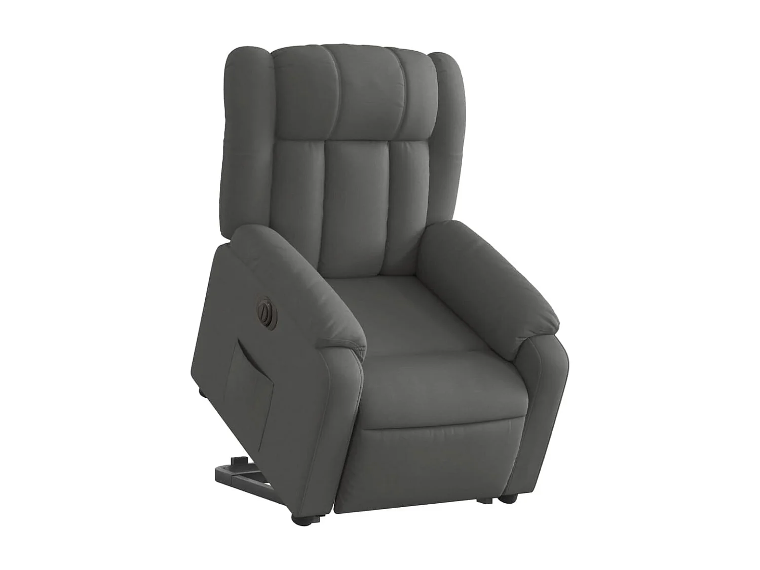 Fauteuil inclinable électrique gris foncé tissu