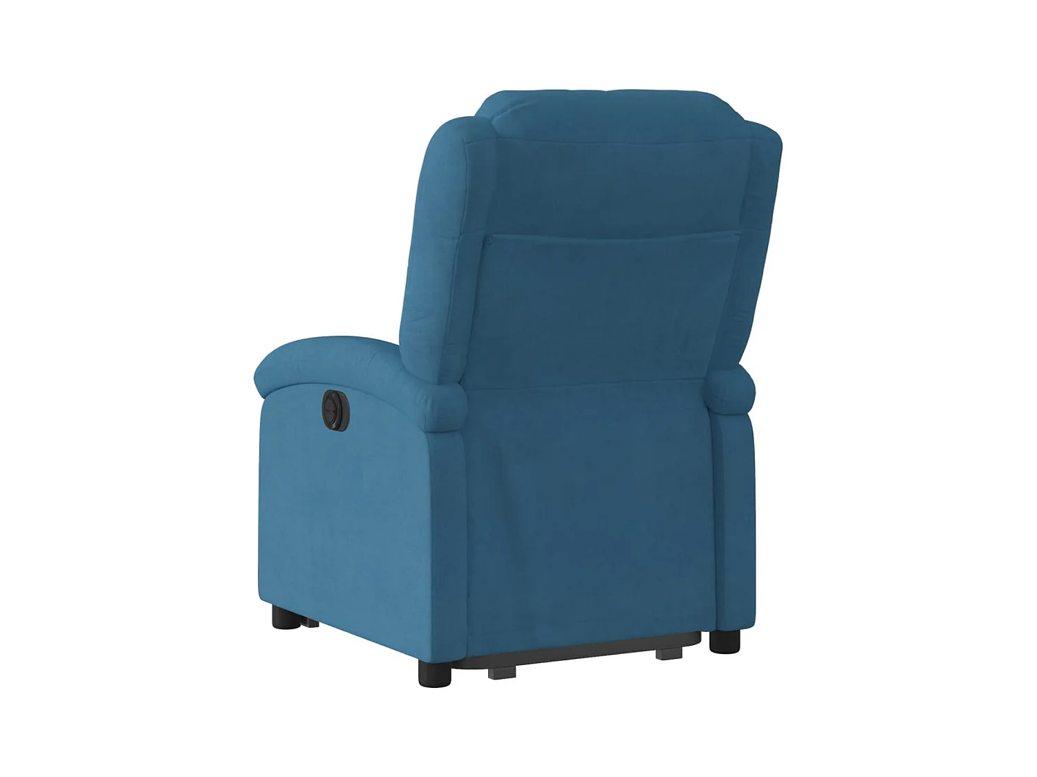 Fauteuil inclinable bleu velours
