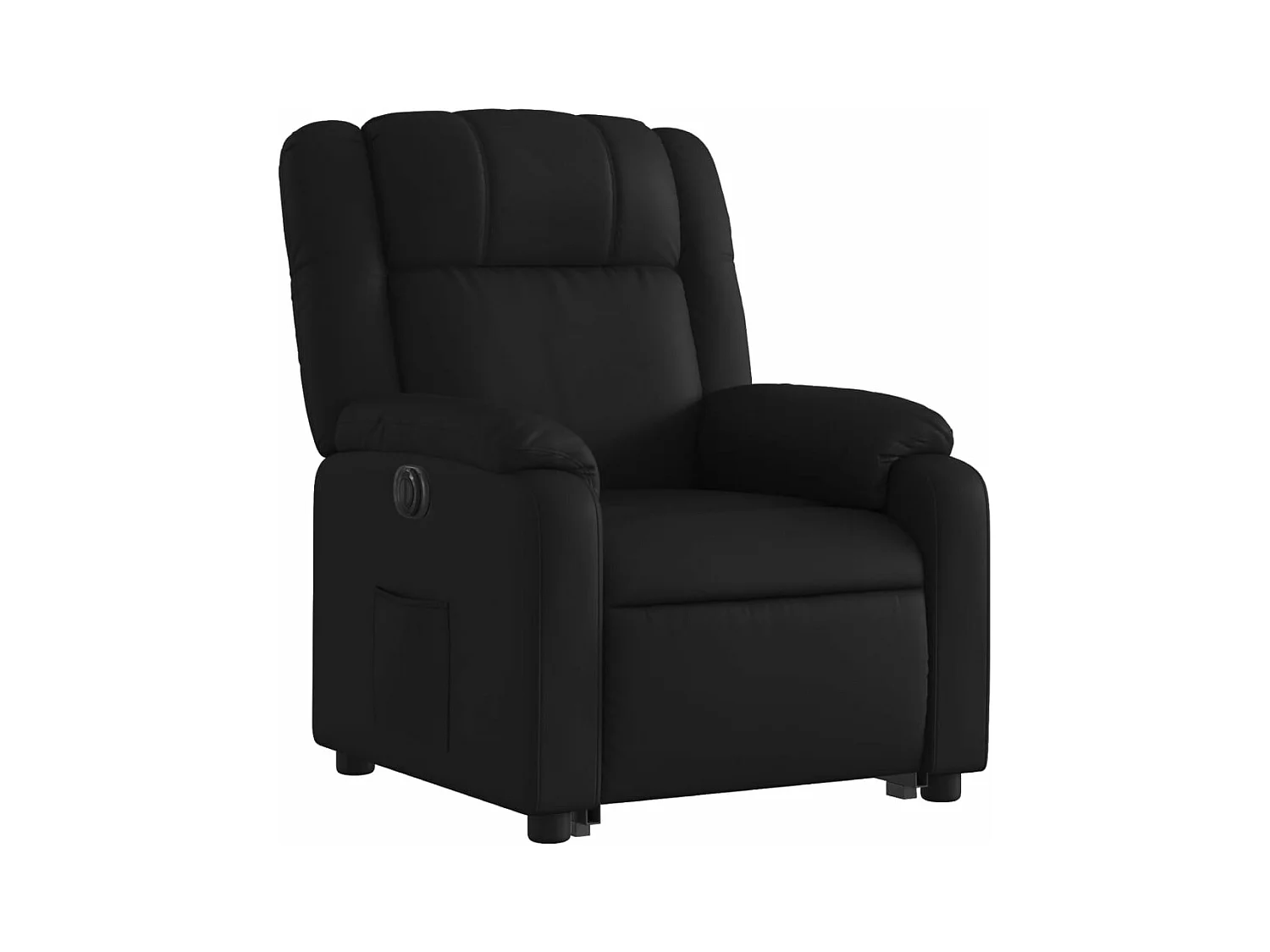 Fauteuil inclinable électrique noir similicuir
