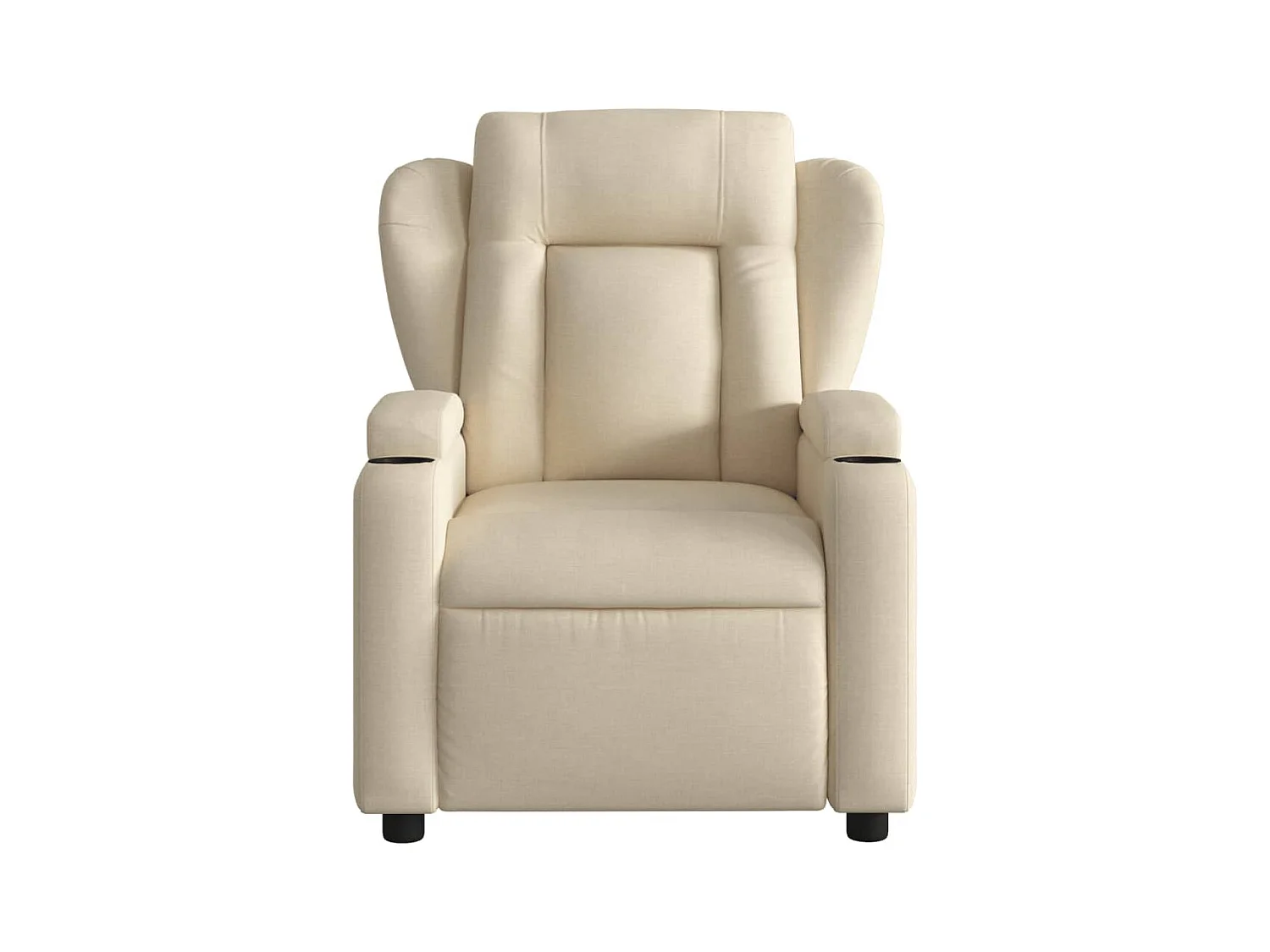 Fauteuil inclinable électrique Crème Tissu