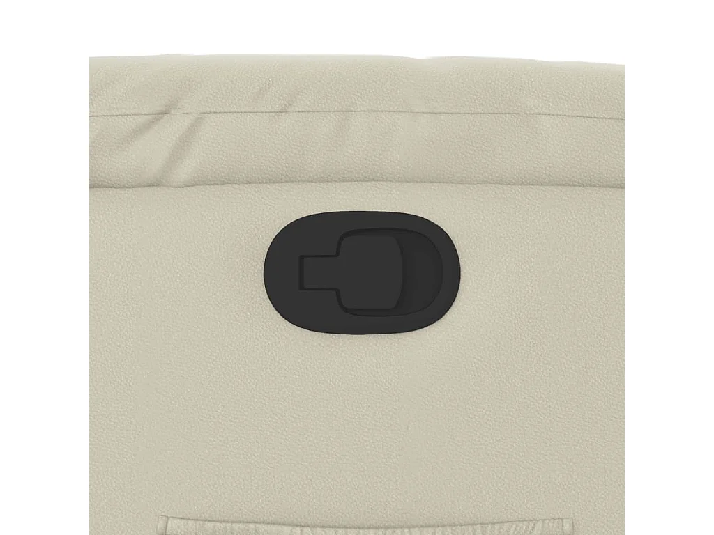 Fauteuil inclinable Crème Similicuir