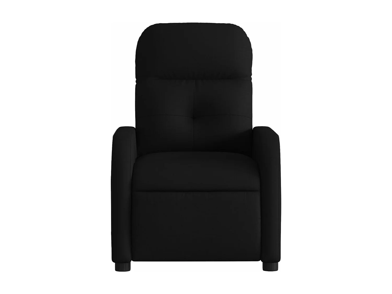 Fauteuil inclinable électrique Noir Tissu