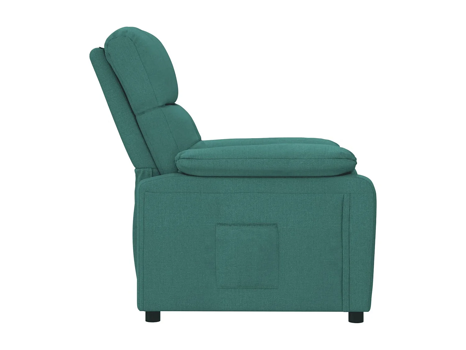 Fauteuil inclinable Vert foncé Tissu