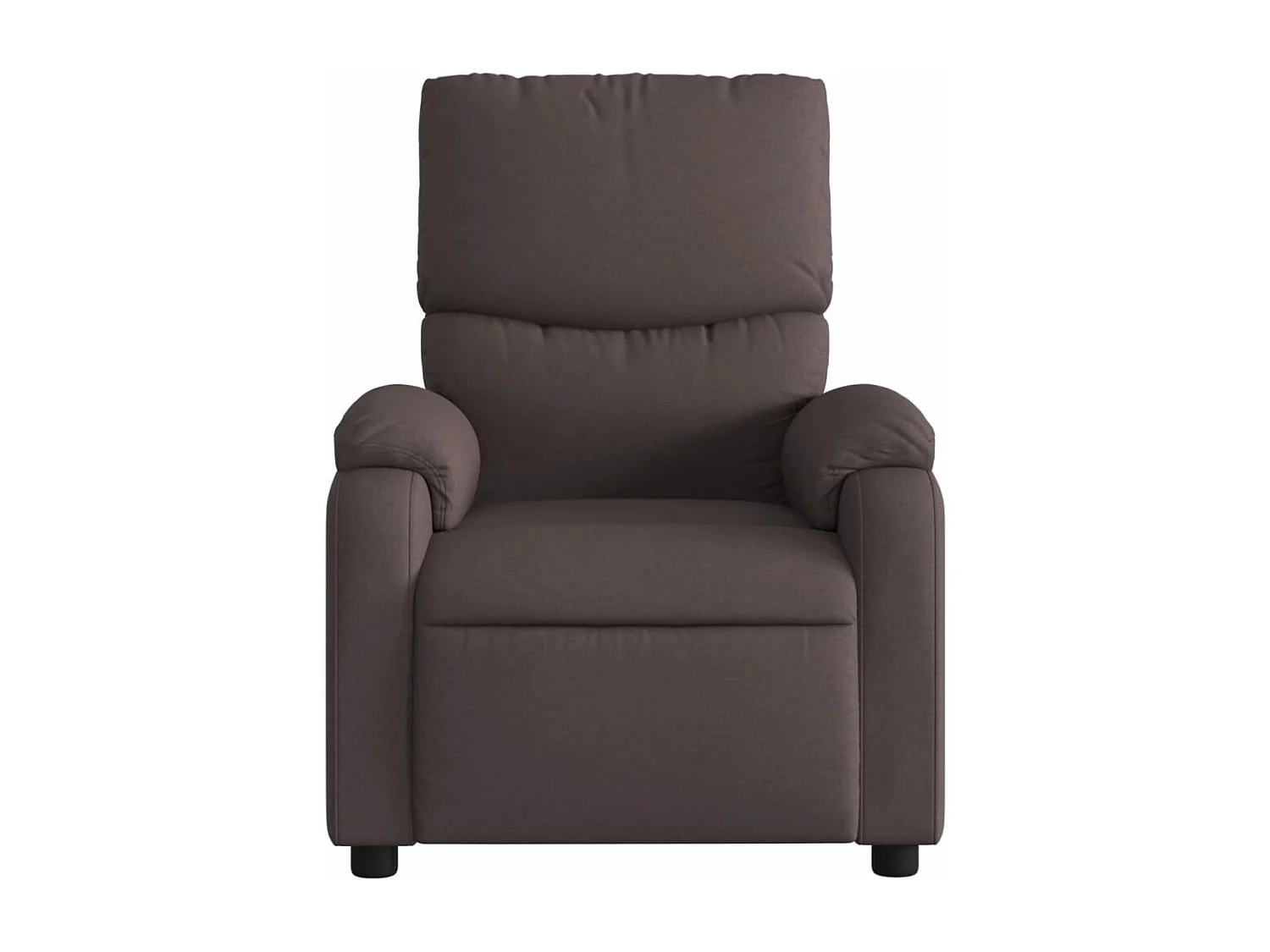 Fauteuil inclinable Marron foncé Tissu