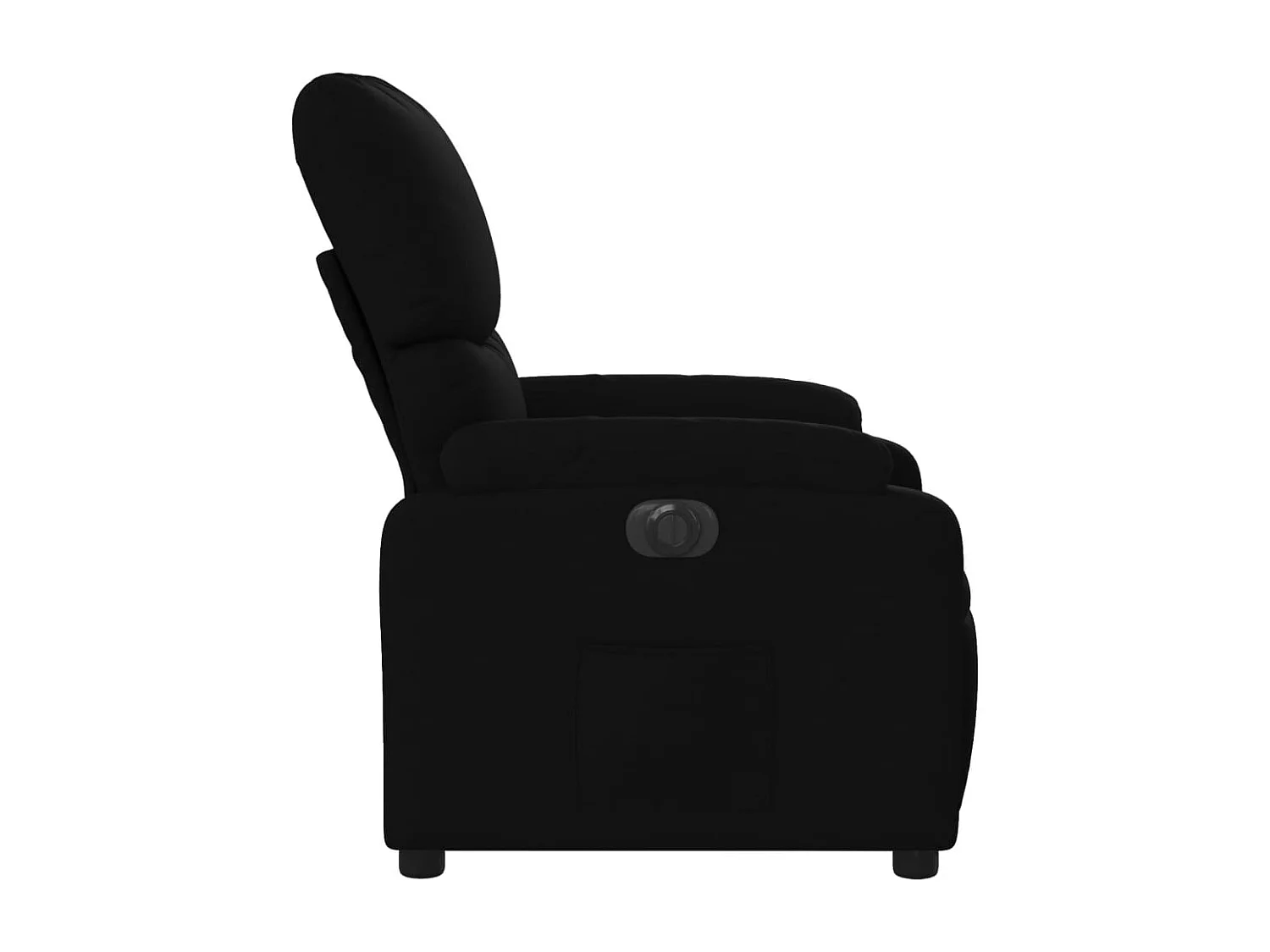 Fauteuil inclinable électrique Noir Tissu