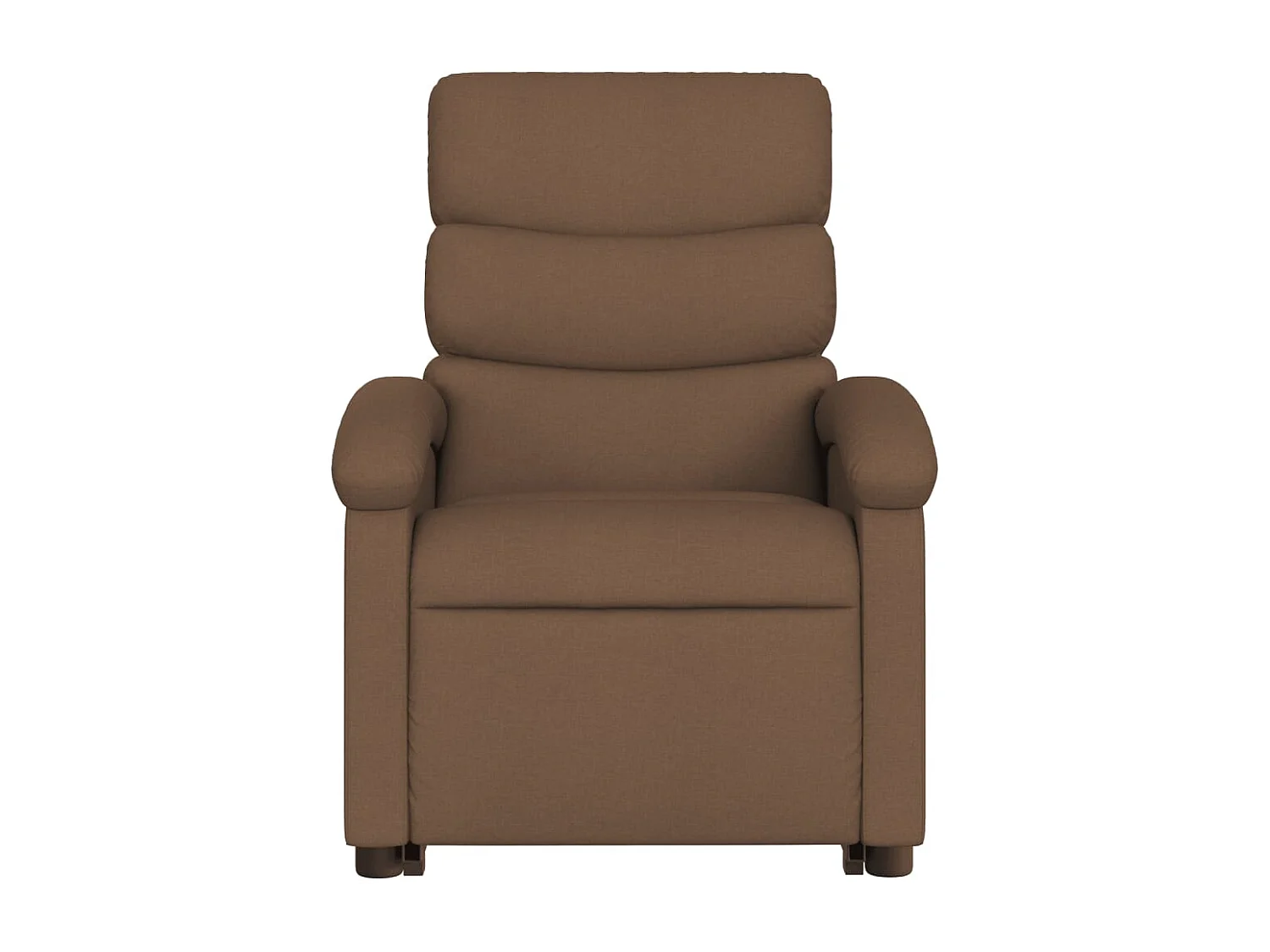 Fauteuil inclinable électrique marron tissu