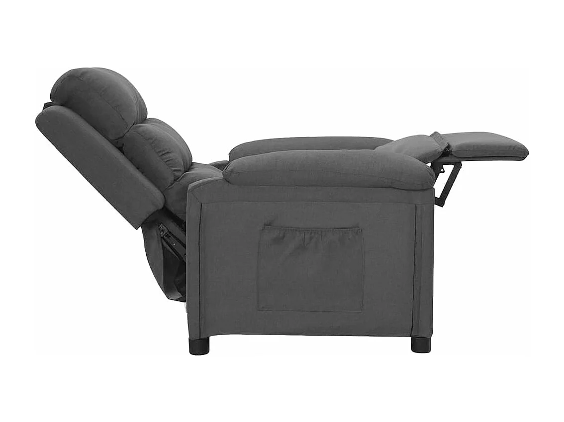 Fauteuil inclinable Gris foncé Tissu