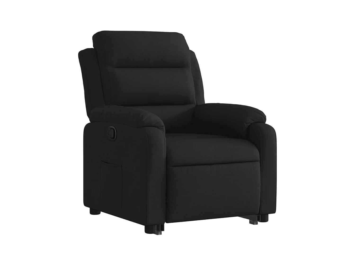 Sillón reclinable elevable tela negro