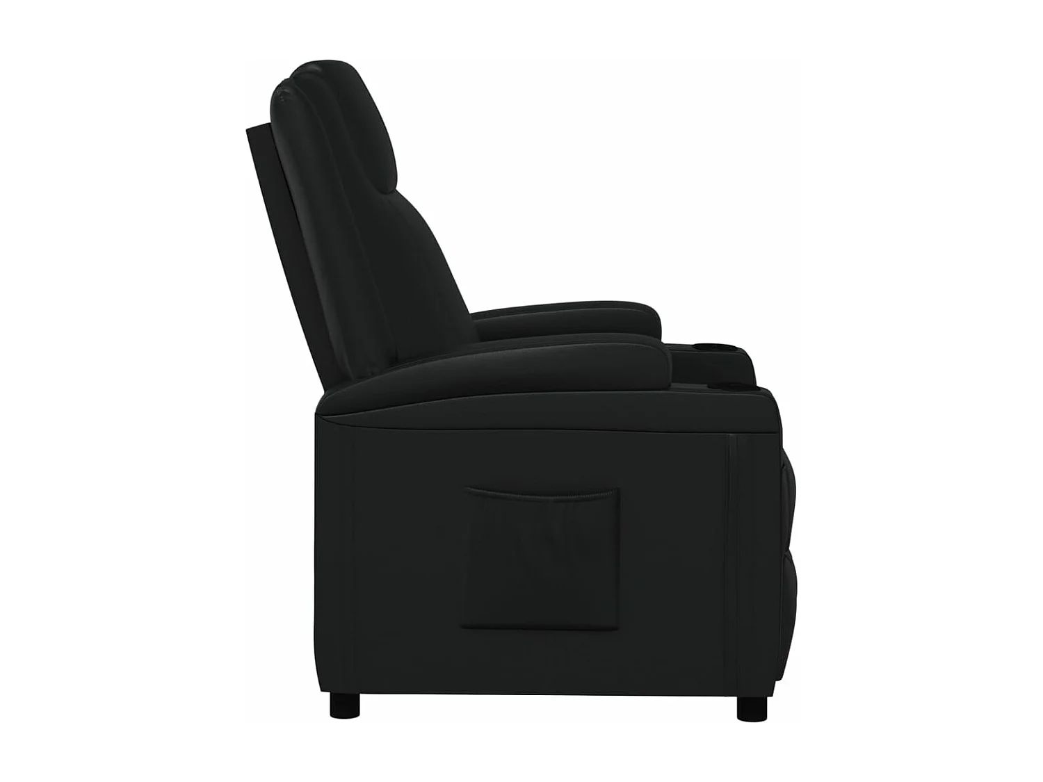 Fauteuil inclinable Noir Similicuir