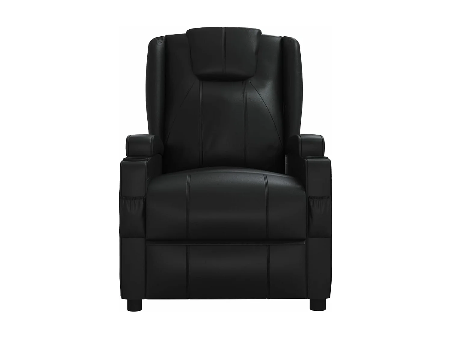 Fauteuil inclinable Noir Similicuir