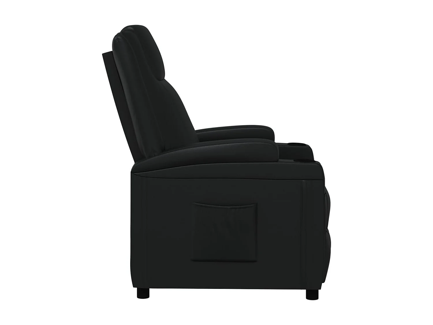 Fauteuil inclinable Noir Similicuir