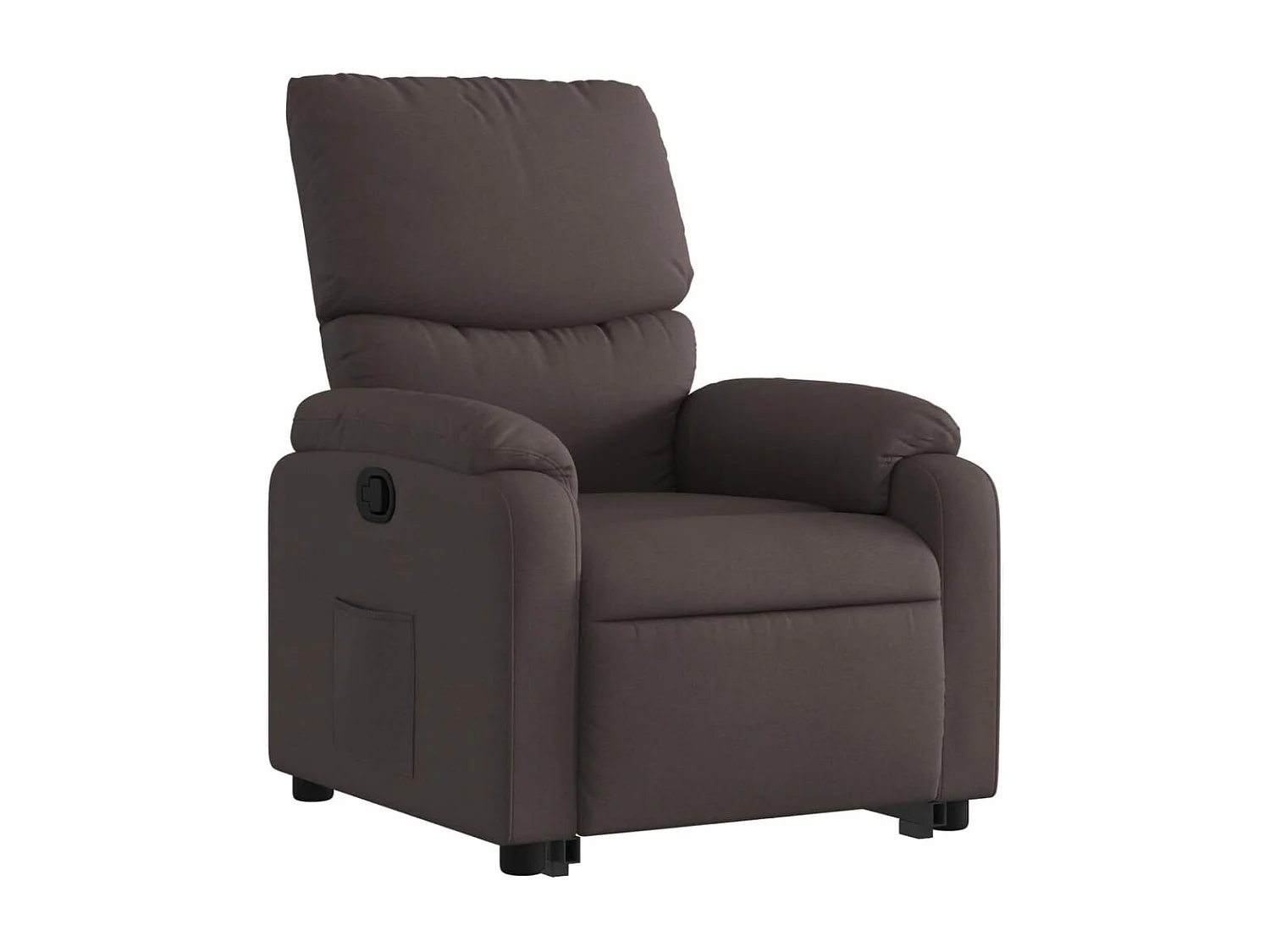 Fauteuil inclinable marron foncé tissu