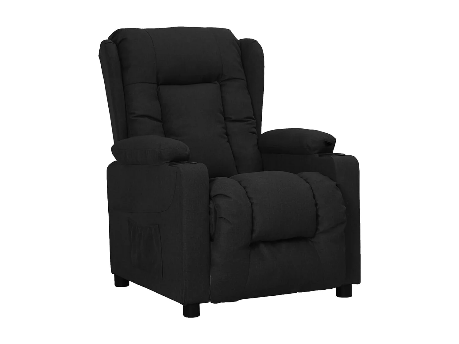 Fauteuil inclinable Noir Tissu