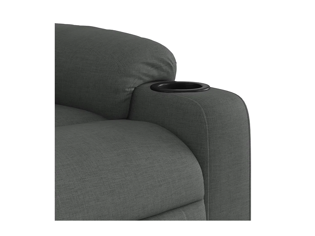 Fauteuil inclinable Gris foncé Tissu