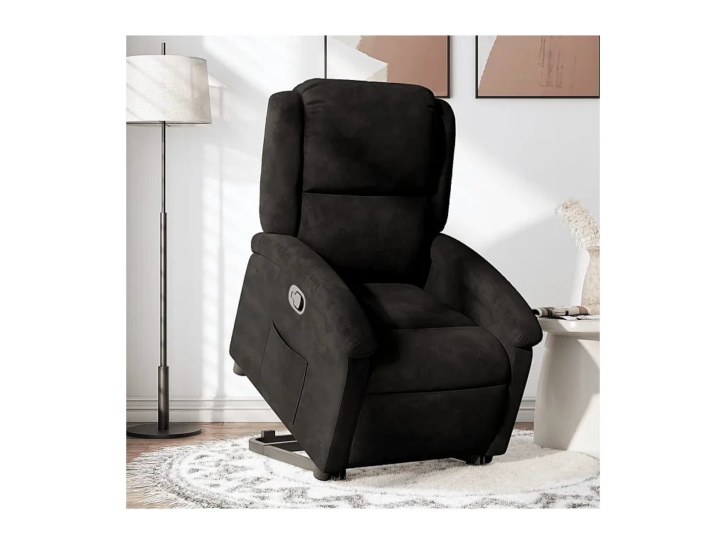 Fauteuil inclinable Noir Velours