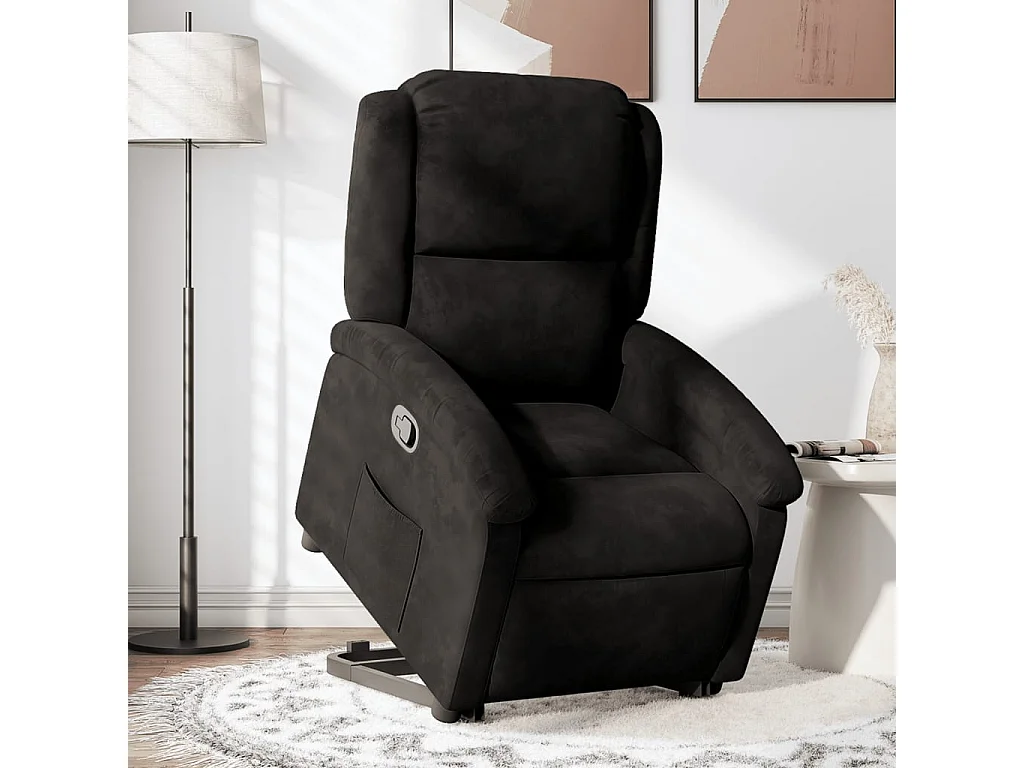 Fauteuil inclinable Noir Velours