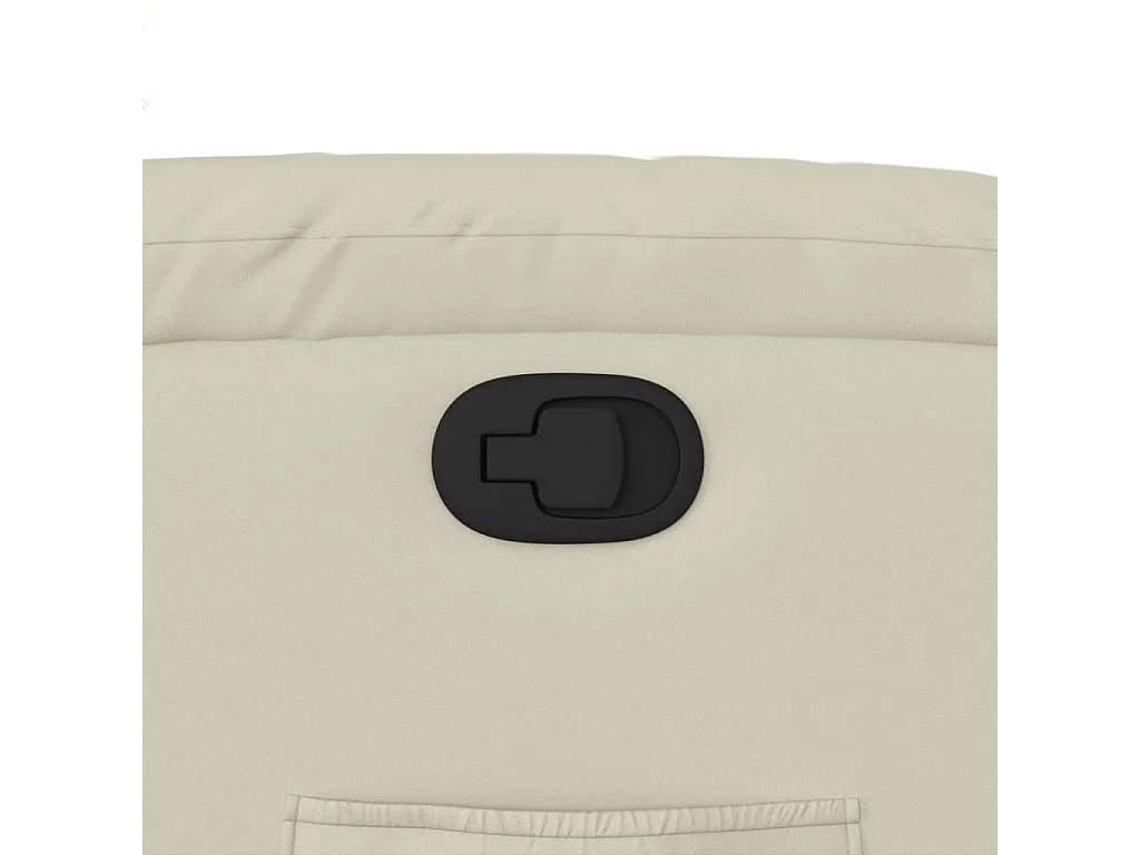 Fauteuil inclinable Crème Similicuir