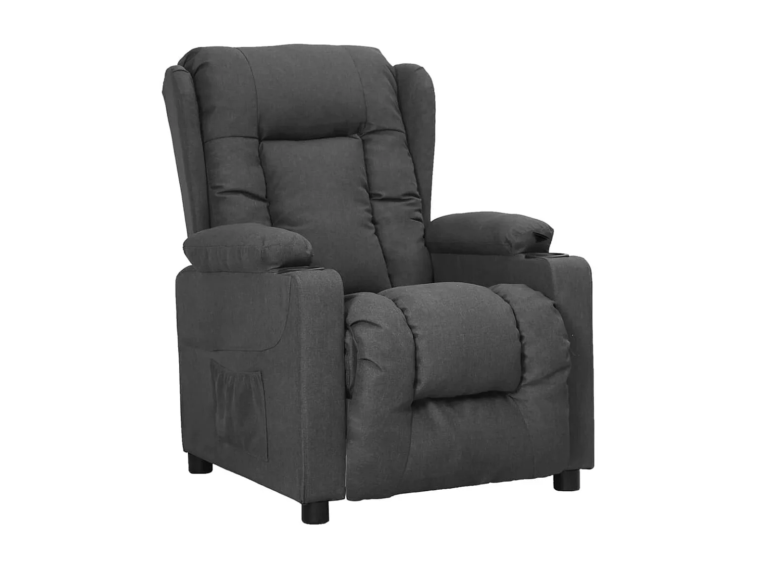 Fauteuil inclinable Gris foncé Tissu