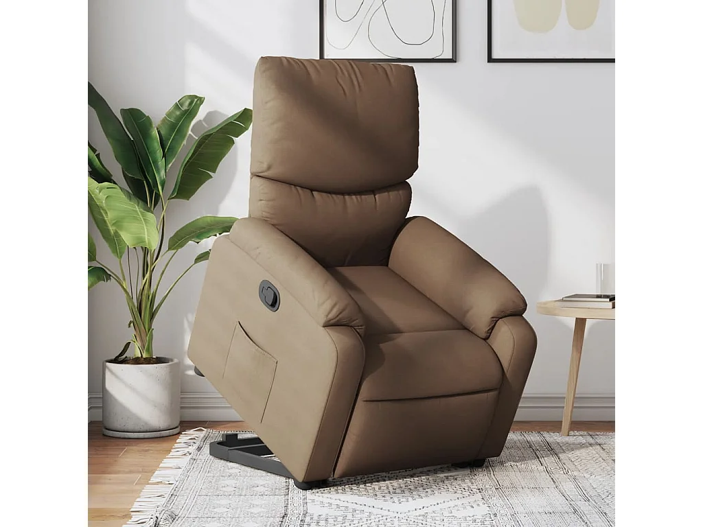 Fauteuil inclinable Marron Tissu