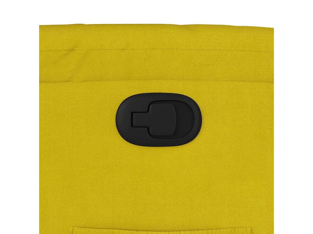 Fauteuil inclinable jaune velours